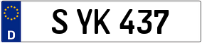 Trailer License Plate